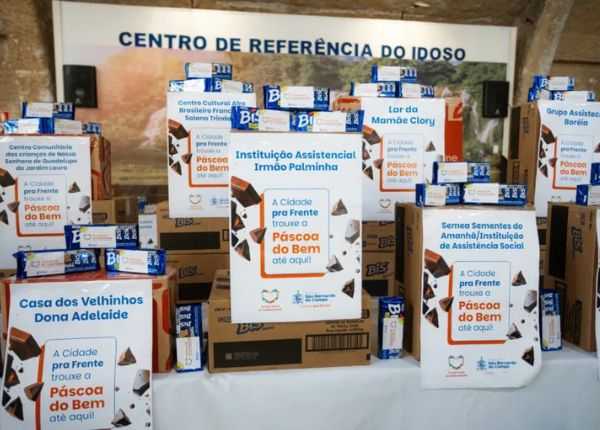 ‘Páscoa do Bem’ arrecada 21 mil caixas de chocolate para instituições de São Bernardo ‘pascoa-do-bem’-arrecada-21-mil-caixas-de-chocolate-para-instituicoes-de-sao-bernardo
